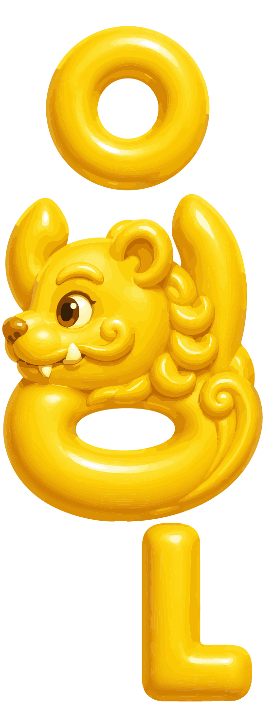 Chinthe letterform mascot